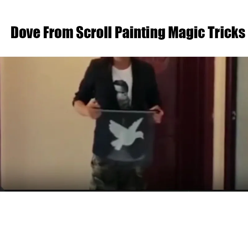 Dove From Scroll Painting by Bond Lee Magic Stage Magic Tricks Fantastic Magic Gimmick Classic Magia