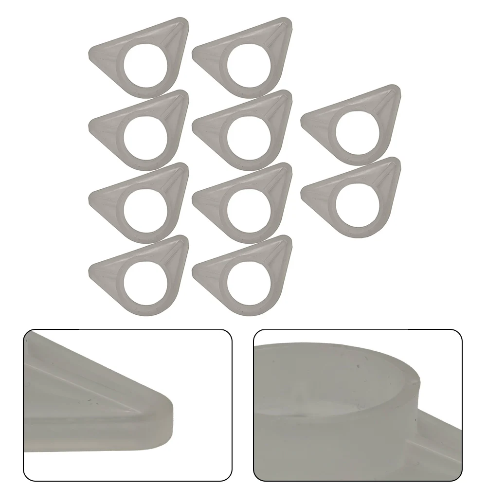 Set of 10 Plastic Stabilizers for Stainless Steel Sink For fittings 38mm Hole Reduces Vibration and Installation Noise