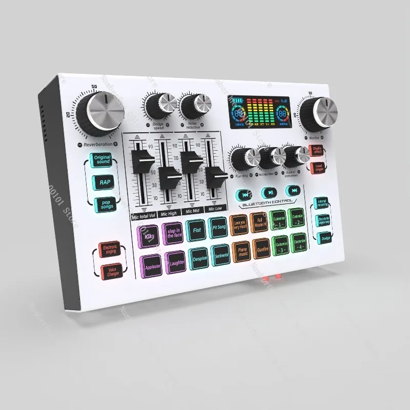 X7 Digitalmixer Soundkarte Live-Soundgeräte Computer Live-Streaming Host Mixer