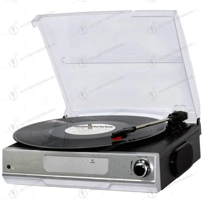 Vintage Turntable Record Player with Adjustable Counterweight Antique Style USB SD Bluetooth Wireless Vinyl Player