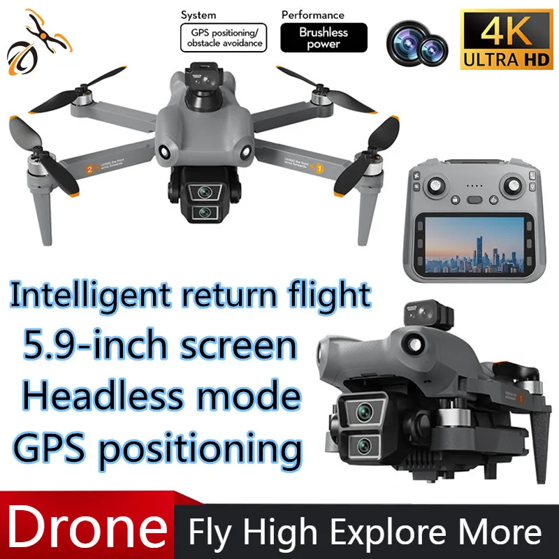 L300 MAX Drohne Professionelle 3-Achsen EIS 4K Weitwinkel HD Kamera 5G GPS Wifi FPV RC Eders 360 °   Quadrocopter-Spielzeug zur Hindernisvermeidung