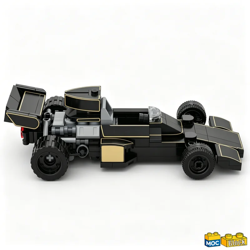 169Pcs Customizeize Series F1 Lotus 72D Building Blocks Diy Educational Assembly Toy Speedy Sports Car Display Collection Gift view 3