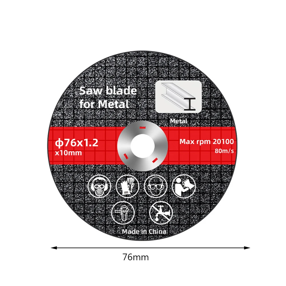 1-10PCS 76mm Metal Cutting Disc 10mm Bore Cut Off Wheel Angle Grinder Disc for Metal Stainless Steel Sanding Grinding Saw Blade