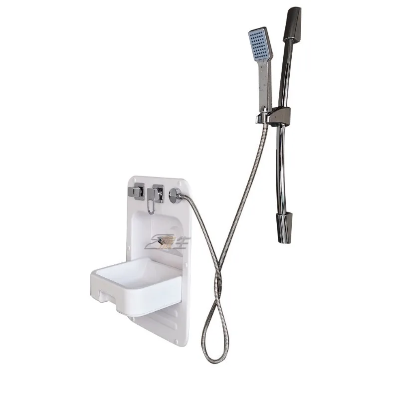 RV Embedded Folding Wash Basin, Concealed Hidden Bathroom Cabinet, Shower & Wash Dual‑Purpose Space‑Saving RV Accessories