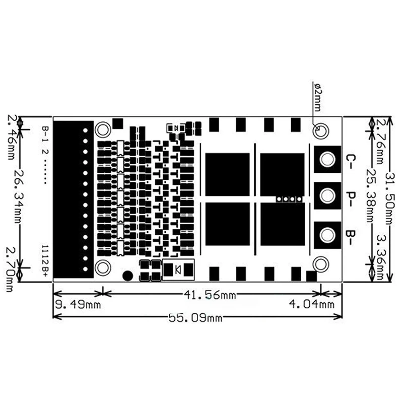 6S-13S 7S 12S 25a Lifepo4 Leven 18650 Batterij Cel Bms Oplader Bescherming Board 3.2V