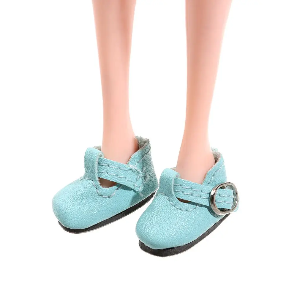 1 คู่แฟชั่นหลากสีหนัง PU เปลี่ยนเสื้อผ้าเกมตุ๊กตาอุปกรณ์เสริม Play House รองเท้าตุ๊กตา