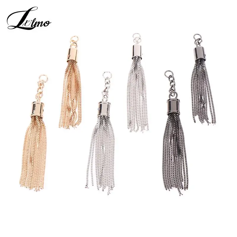 Fashion Tassel Pendant Keychain Shoulder Bag Tassel Metal Buckle Tassels Pendant Handbag Decoration Purse Hardware Accessories