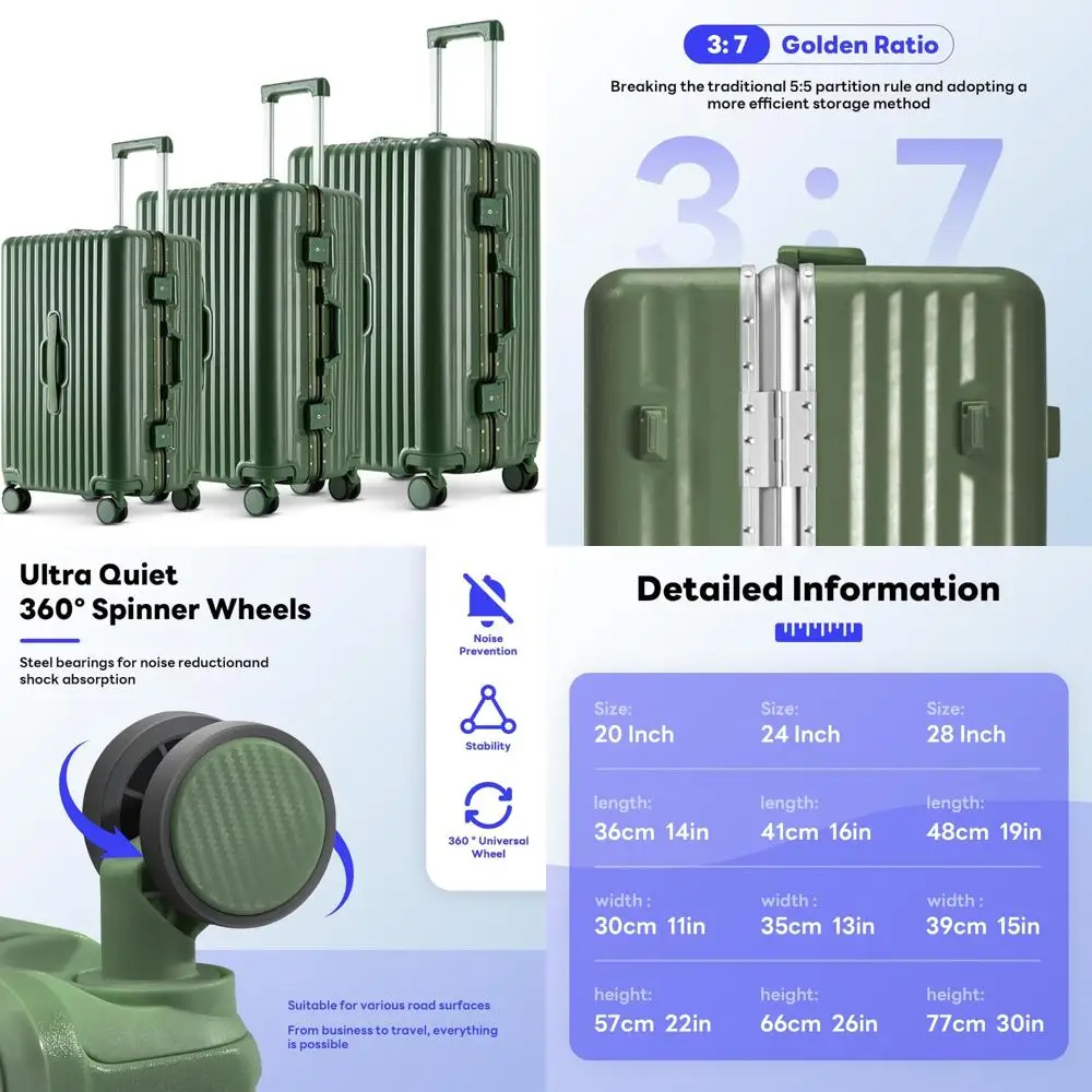 

«20-дюймовый жесткий чемодан с поддержкой USB и подстаканником для ручной клади, с замком, одобренным tsa и легким дизайном»