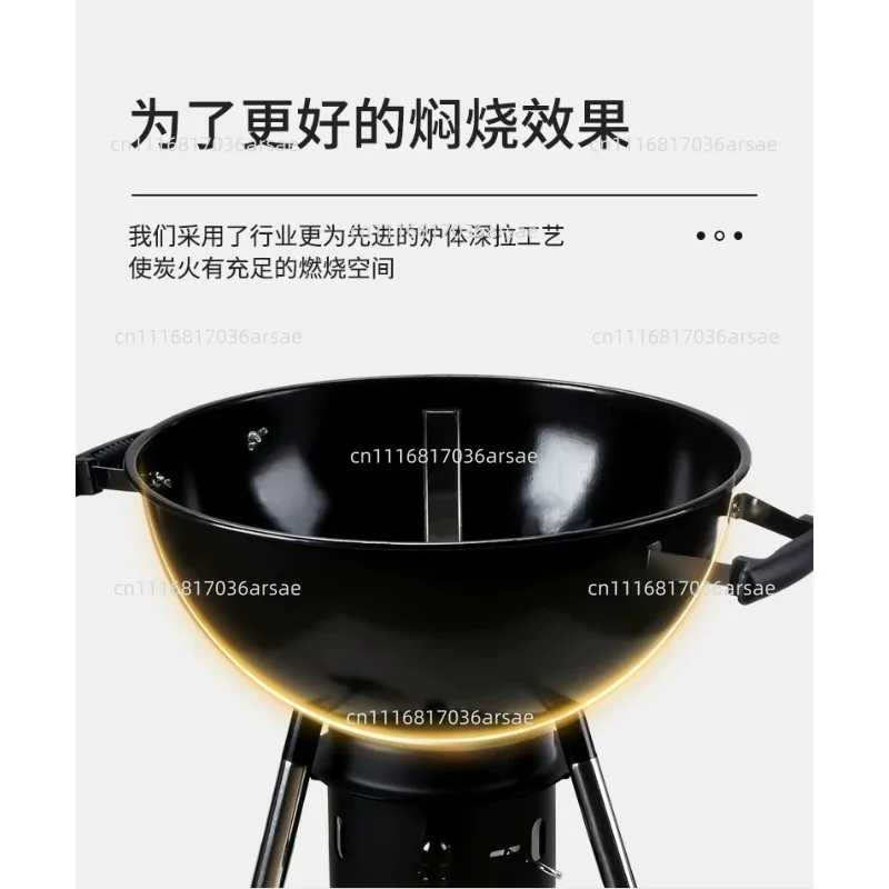 Garden Household Classic American Stew Villa Grill Charcoal
