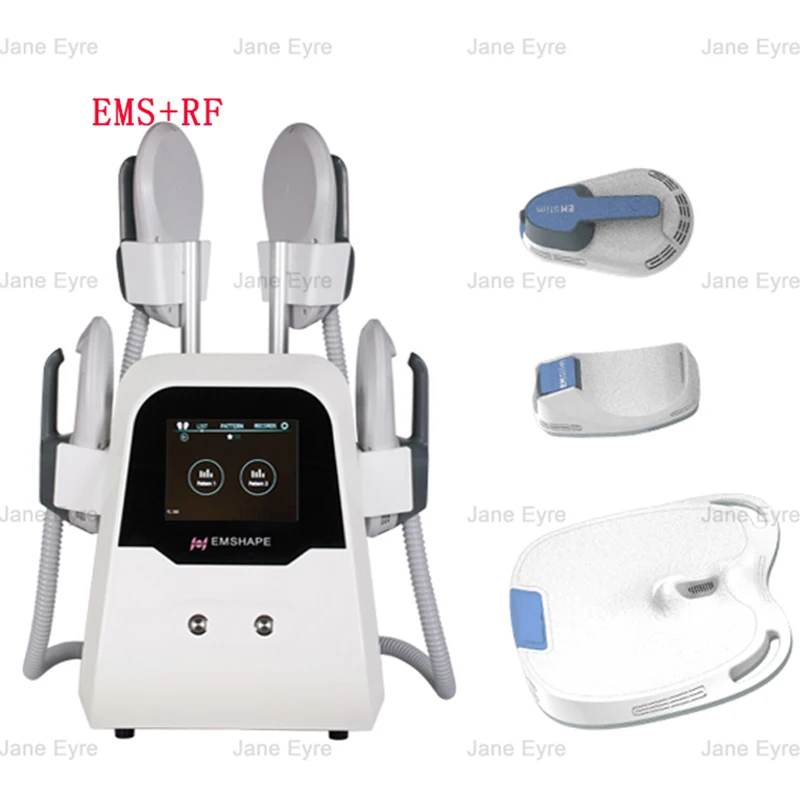 Portable EMS Body Sculpting Machine Slimming 2 Handles Electric Muscle Stimulator Losing Weight Cellulite Remove Massage