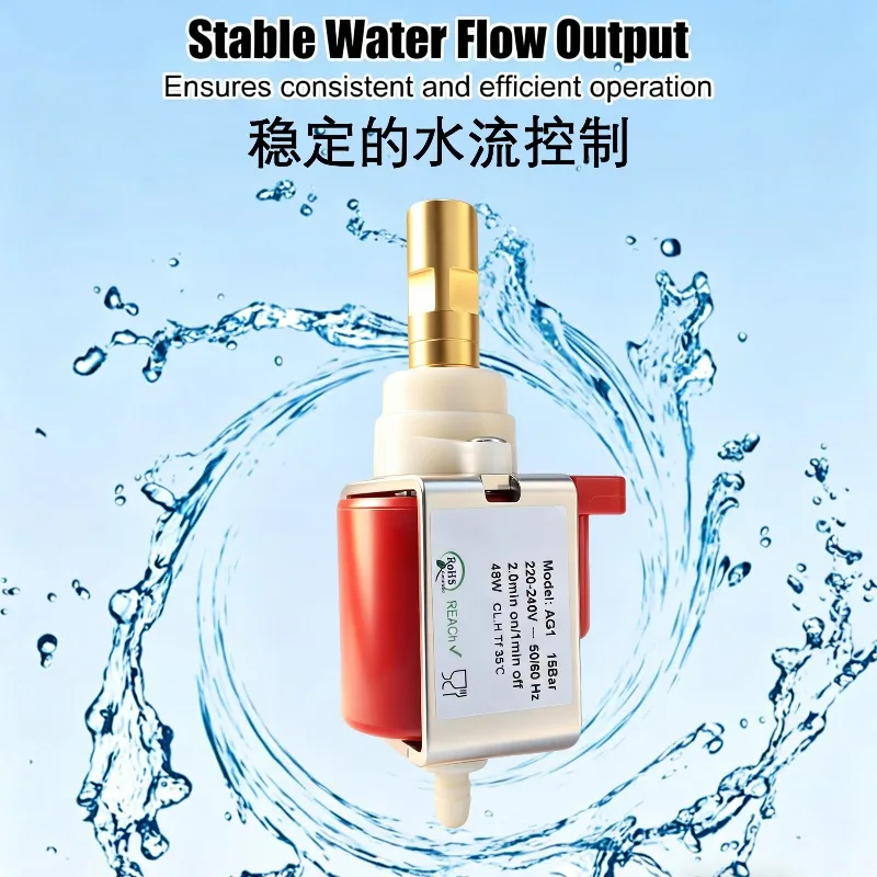 

For Domestic Replacement of ULKA EP5EP4 Cleaning Water Pump 220V48W Vibration Electromagnetic for Coffee Machine Water Pump