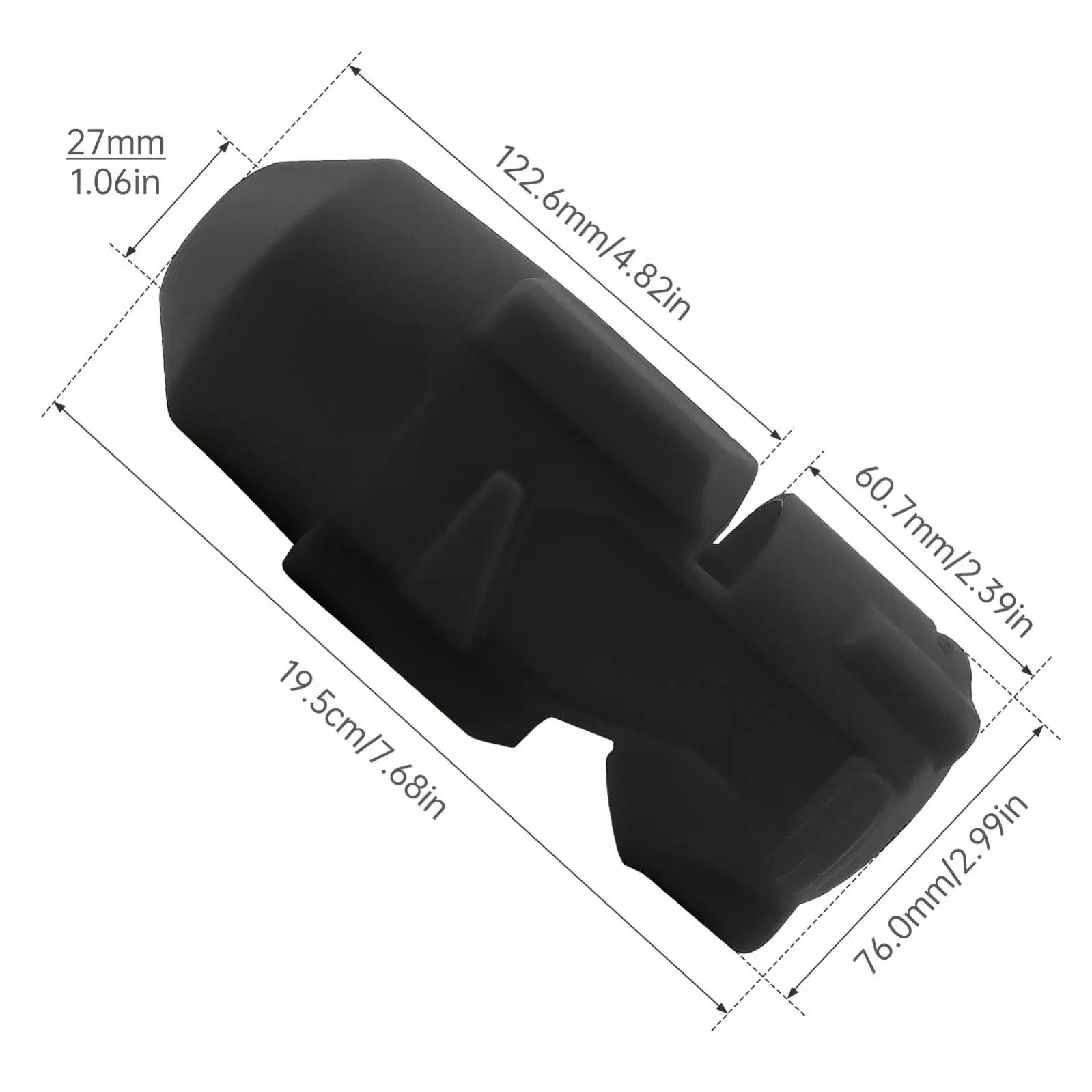 Imagem -02 - Bota Protetora da Chave de Impacto Luva do Torque Alto Ajuste para Milwaukee 49162767 2767-20 2863-20 M18