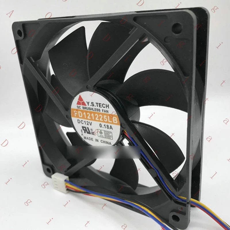 L... 1PCS New  for Y.S.TECH FD121225LB DC12V 0.18A 4-Wire chassis cooling fan#QW