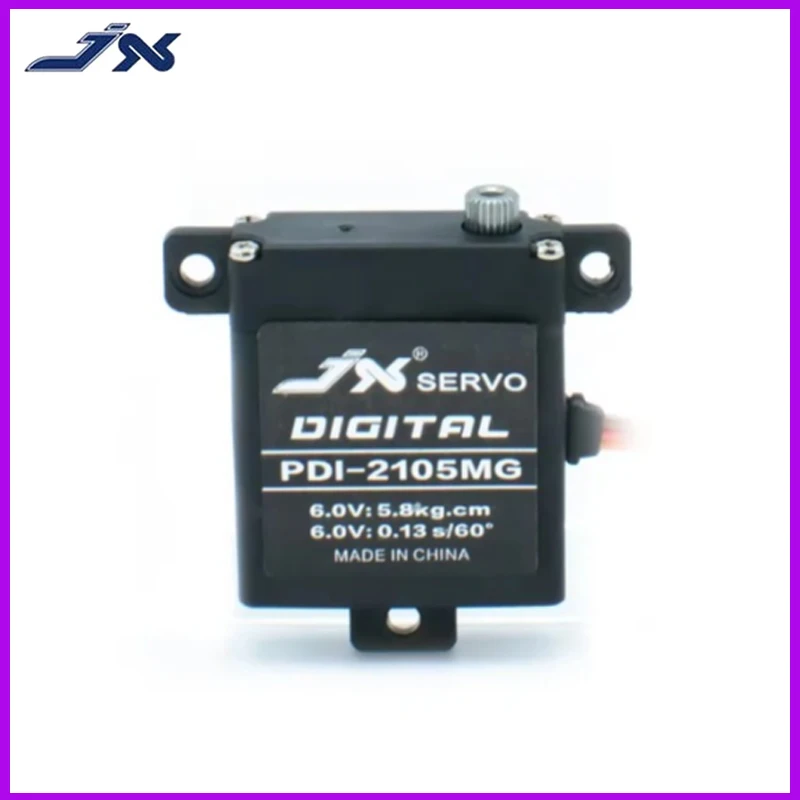 

JX Servo PDI-2105MG Micro Servo Motor w/Hollow Shaft 4.8-6V Analog Metal Gears IP42 Splash Proof for RC Car/Arduino/Dobot Robot
