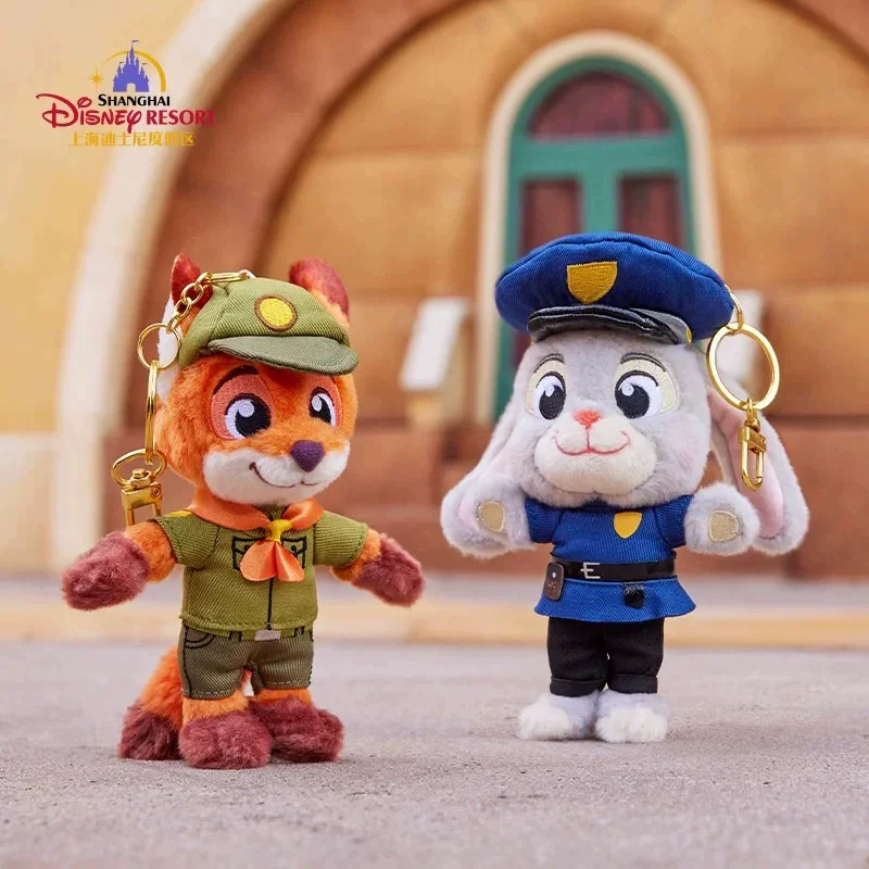 

Disney Genuine Zootopia Judy Nick Plush Cartoon Keychain Pendant Soft Toy Furry Toyaccessory Collectible Item Holiday Gifts