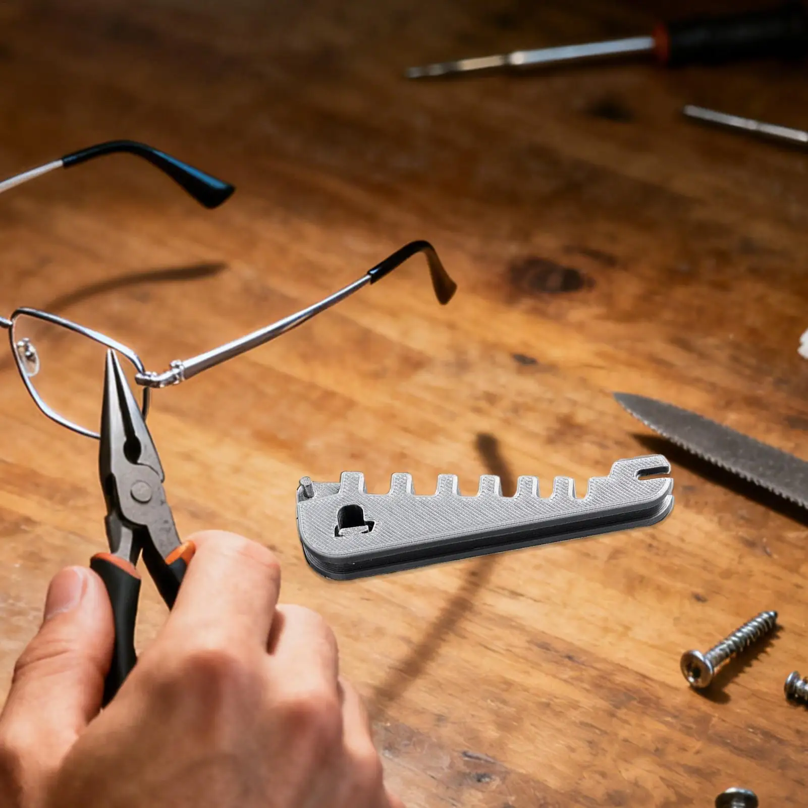 Eyeglass Repair Tool - Portable for home/Eye Care - Compatible for Glasses Repair, temple Bending, Nose Pad Adjustment