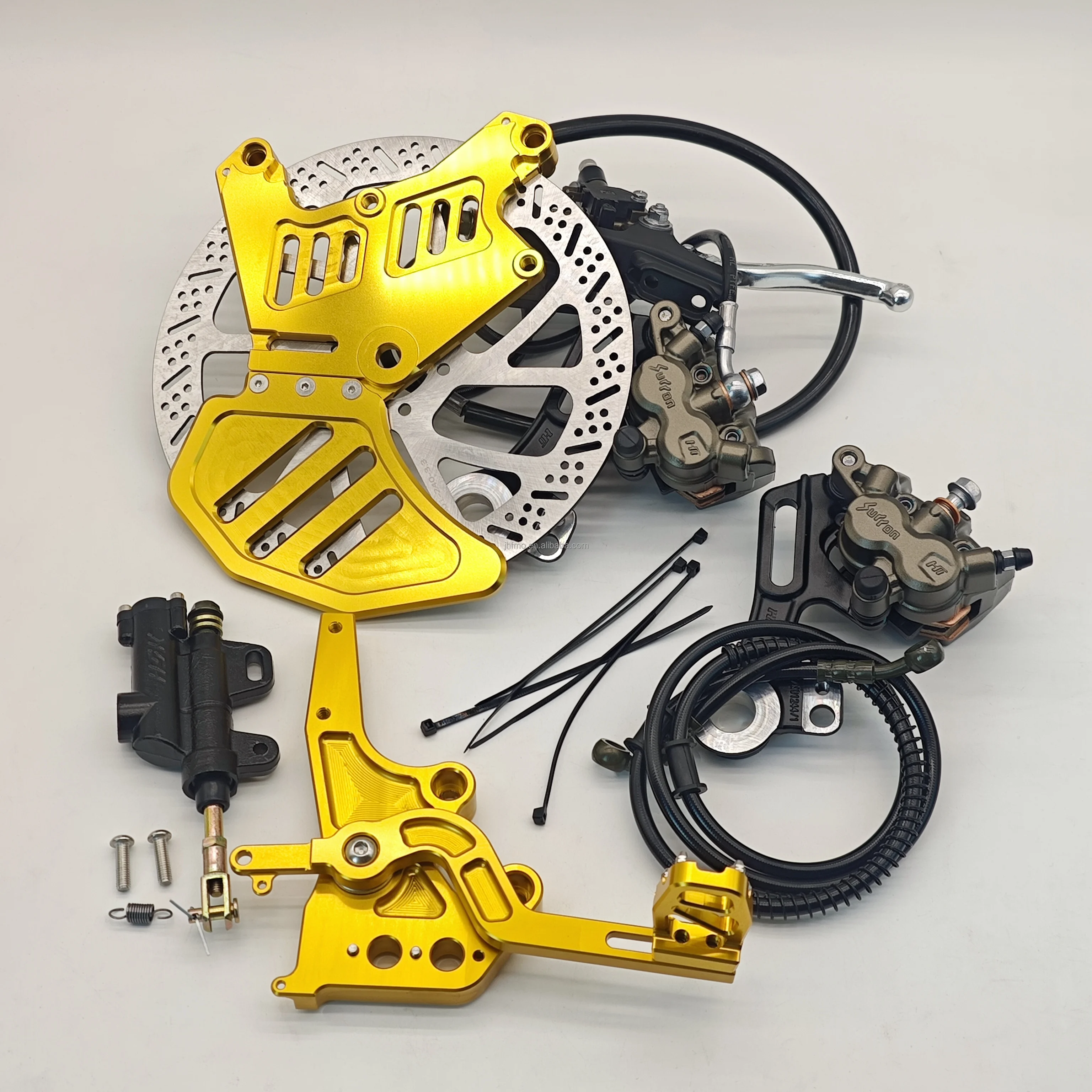 Ultra Bee Originale 240mm In Lega di Alluminio Ossido Anodico Doppio Pinza Staffa Kit Freno A Pedale Freno A Disco Posteriore Accessori Moto