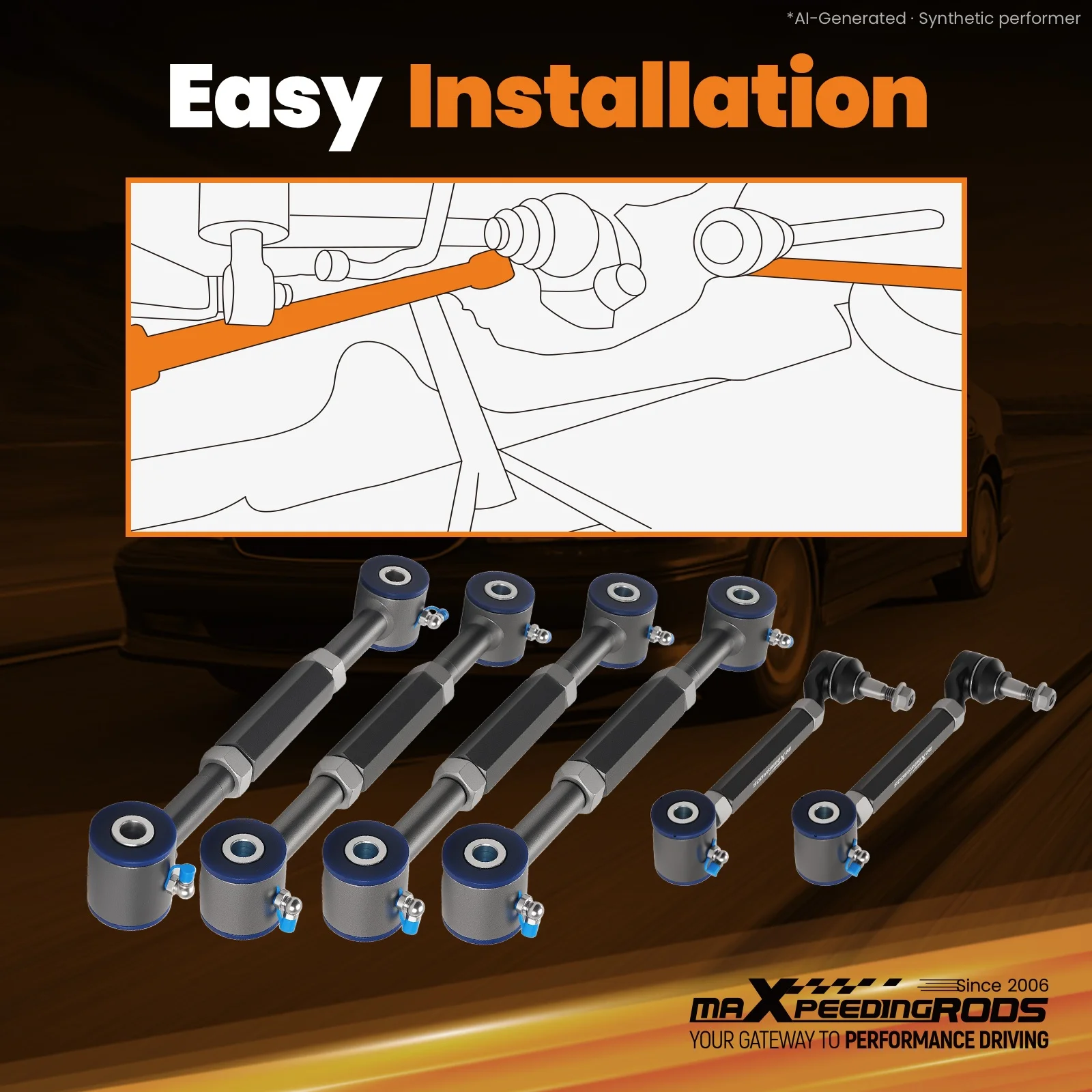Suspension Rear Camber Toe Arms Alignment Kits for Honda Accord 1998-2002