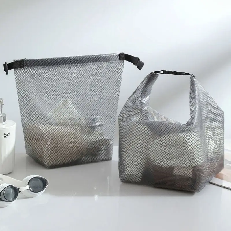 

Waterproof Portable Makeup Bag - Transparent PVC Travel Toiletry Organizer for Women, Shower & Beach Cosmetic Case