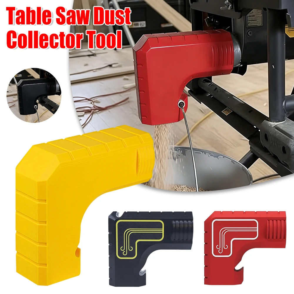 

Dust Collection Adapter with Bucket Hanging Design Tablesaw Dust Collector Attachment Universal Fit for Most Dust Ports
