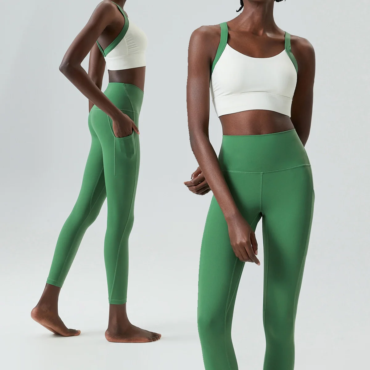 

Новый летний комплект для йоги, 2-х предметная спортивная одежда, женский спортивный костюм, спортивный костюм с перекрестной спинкой, нейлоновый топ для йоги, спортивный бюстгальтер, леггинсы для пилатеса, фитнеса