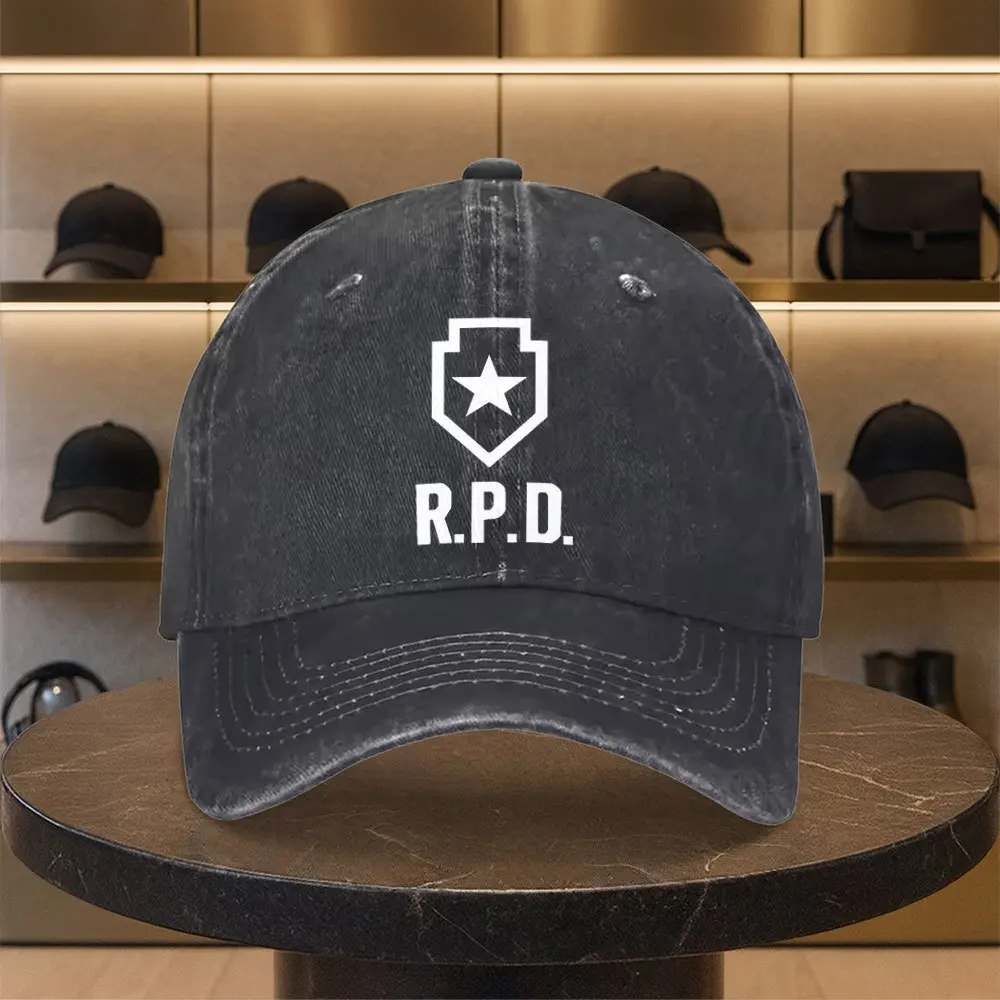R.P.D. Shield Print Baseball - Lightweight Adjustable Snapback Hat with R.P.D. Logo, & Design, Unisex for Men & Women, Casual Ou