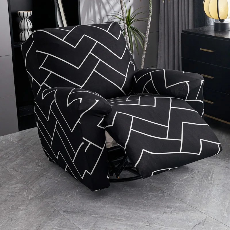 

1 Seat Stretch Recliner Armchair Cover Split Sofa Slipcover Anti-Dirty Single Recliner Couch Cover for Living Room Hotel Banquet