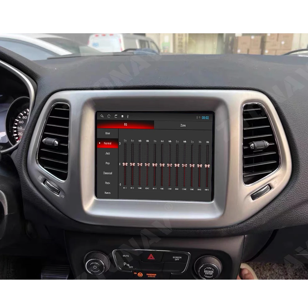 Carplay Android Screen For Jeep Compass 2017 2018 2019 Car Radio Stereo Car Multimedia Player Navigation GPS Auto Headunit