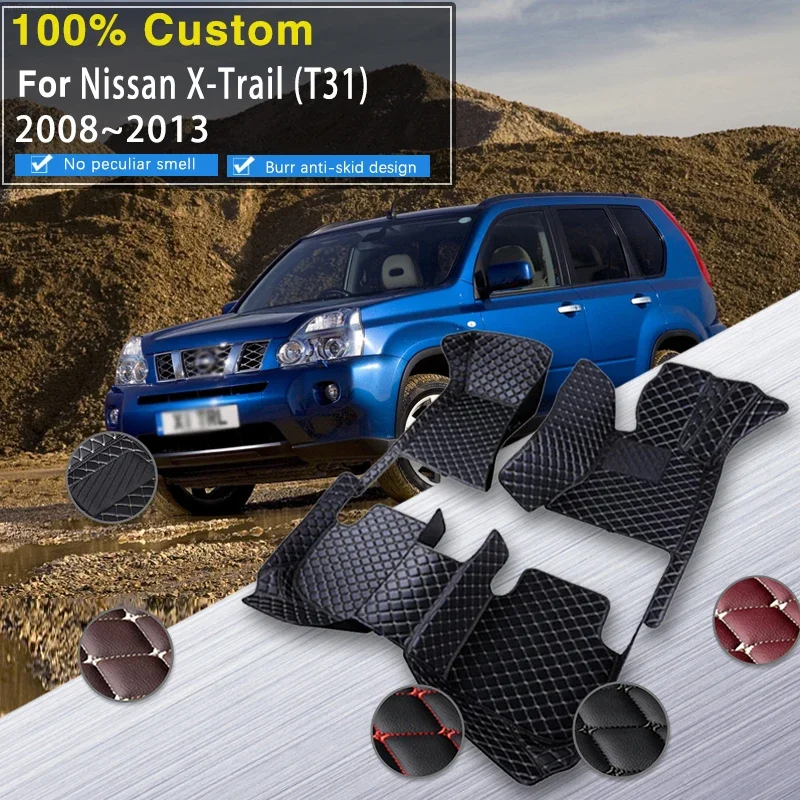 

Полный автомобильный коврик RHD для Nissan X-Trail T31 2008 ~ 2013 Водонепроницаемый автомобильный коврик Alfombrillas Полный комплект аксессуаров для интерьера автомобиля