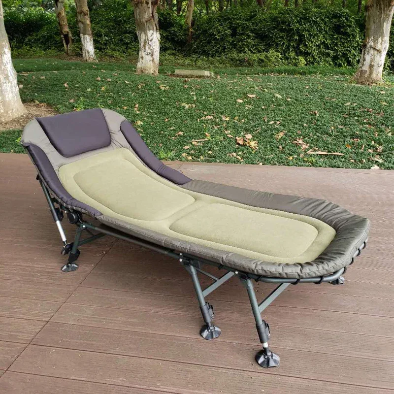 Folding Bed Chair Household Portable Ultra Light Sitting Sleeping Sofa And Reclining Self Driving Outdoor Folding