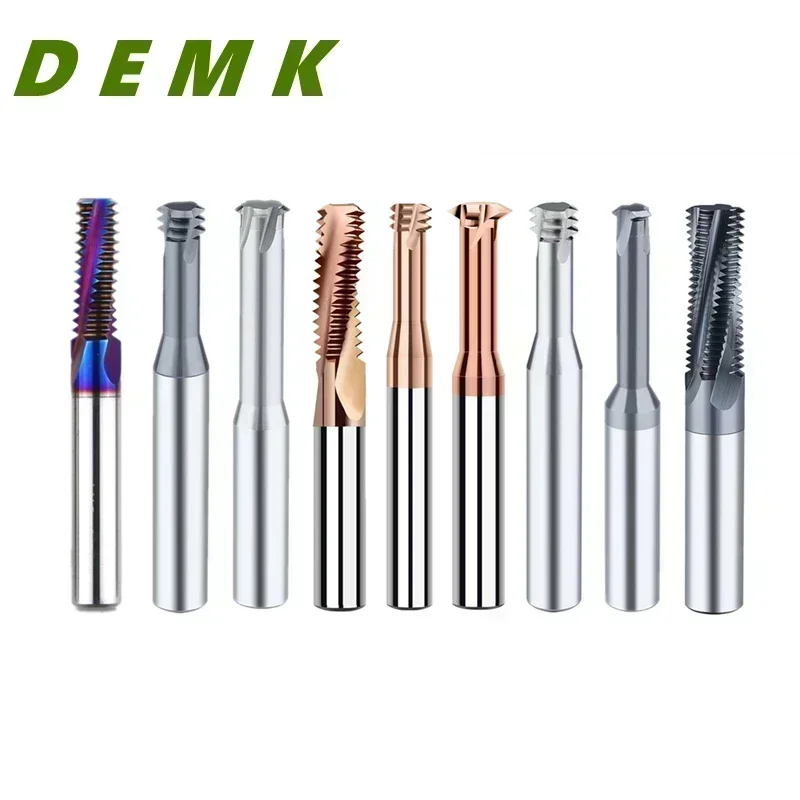 M1-M16 HRC60 Tridentate Thread Milling Cutter Bit Single tooth Three Teeth Aluminum Processing Tungsten Steel Alloy Thread mills