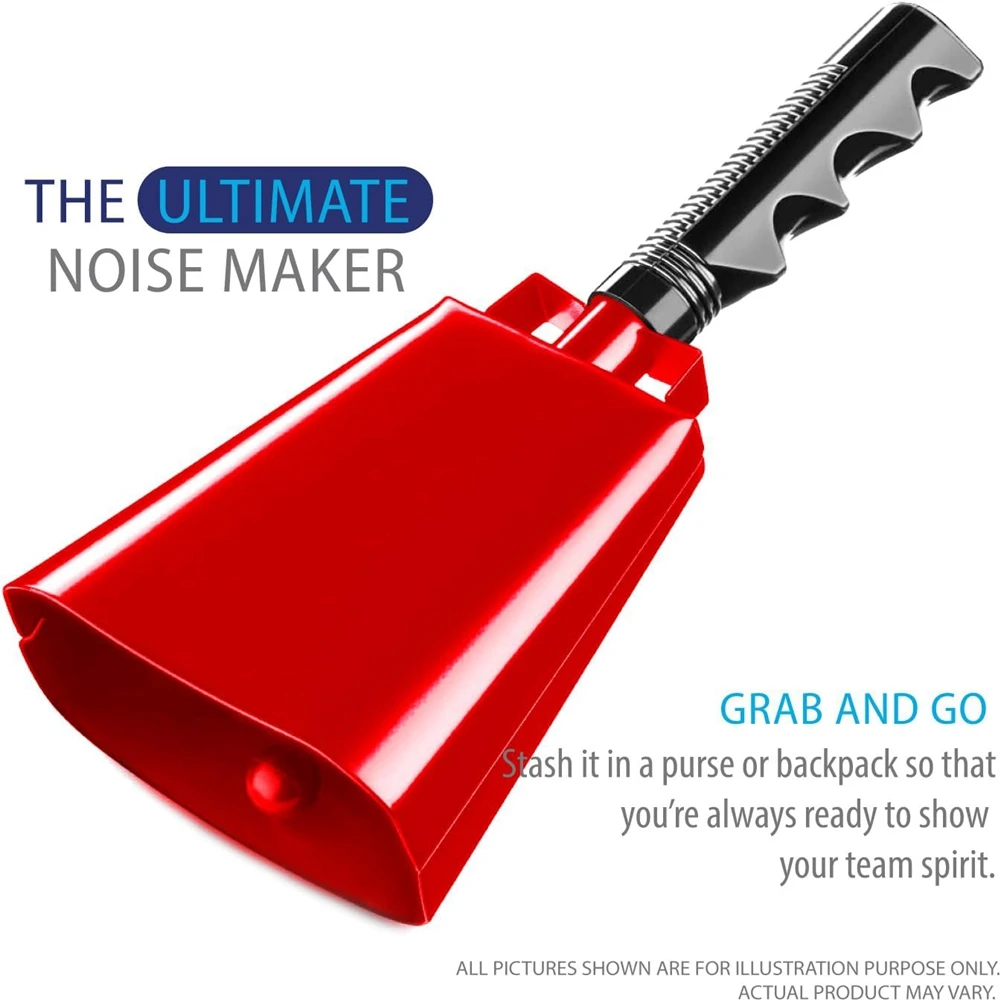 

2 упаковки 9-дюймовых стальных колокольчиков, громких шумогенераторов для занятий спортом, вечерами и школьными духовками [AA74-AAA]