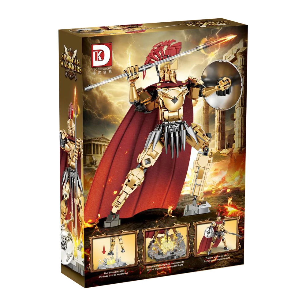 

IN STOCK DK2020 MOC Creativity Spartan Warriors Building Blocks Bricks Assembling Model Toys for Children Christmas Gift Set
