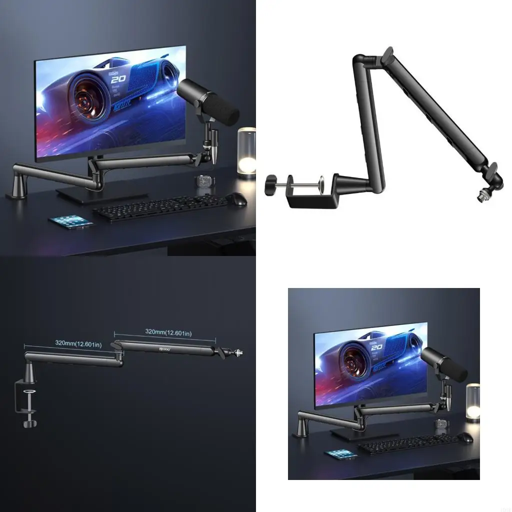 

103F Desk Microphones Arm Stand Offering Flexible Positioning and Enhanceds Stability