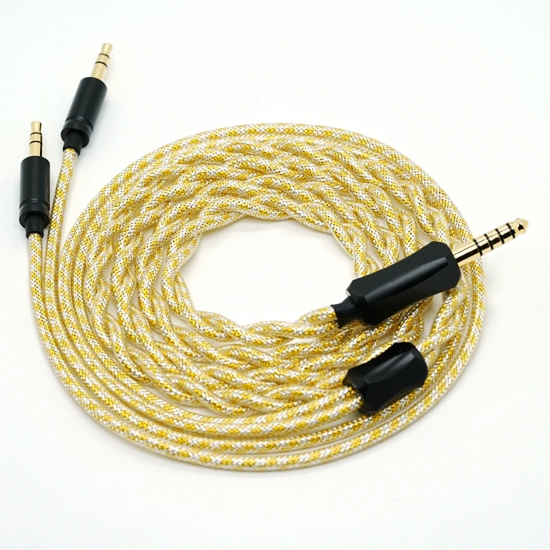 

Hedacabl HD-03 shielded cable, suitable for HIFIMAN HE400se and other over-ear headphones, with dual 3.5mm balanced interfaces