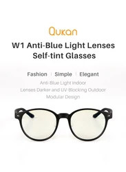Qukan Anti-Blue-rays W1 Glasses Photochromic Protective Glasses 35% Blue Blocking Modular Design For Daily life