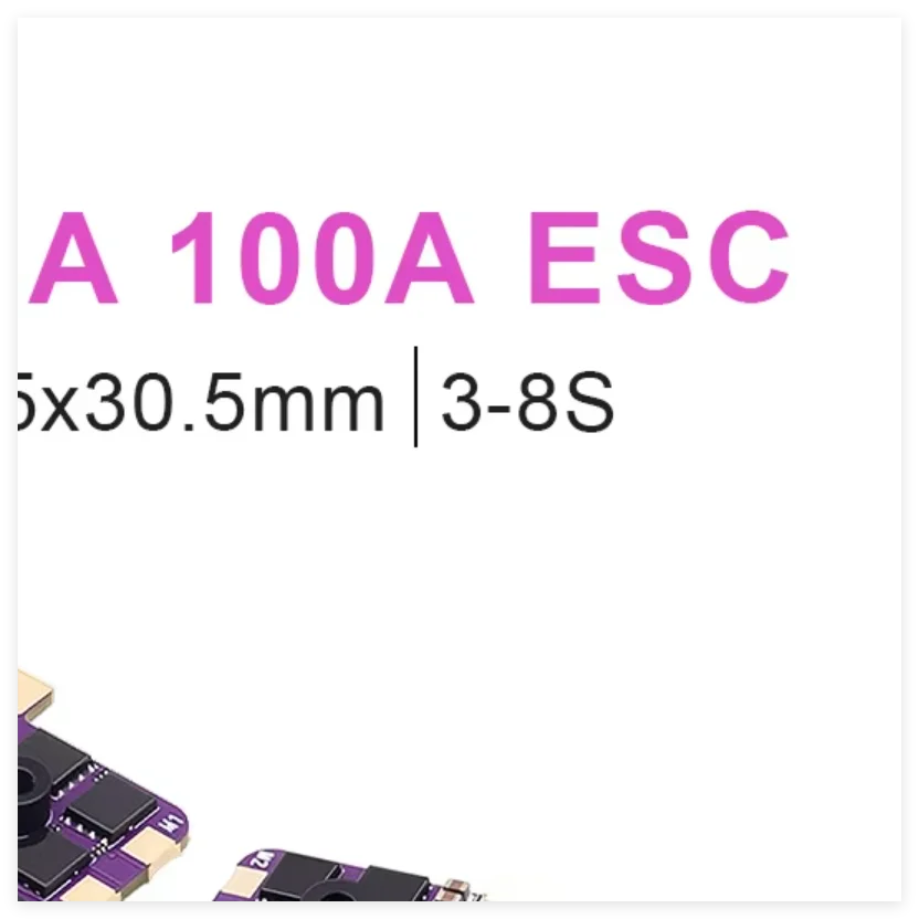 

FLYCOLOR BLS-05 80A 100A ESC 4in1 3-8S Dshot300 Dshot600 Compatible with F4/F7/H7 FC