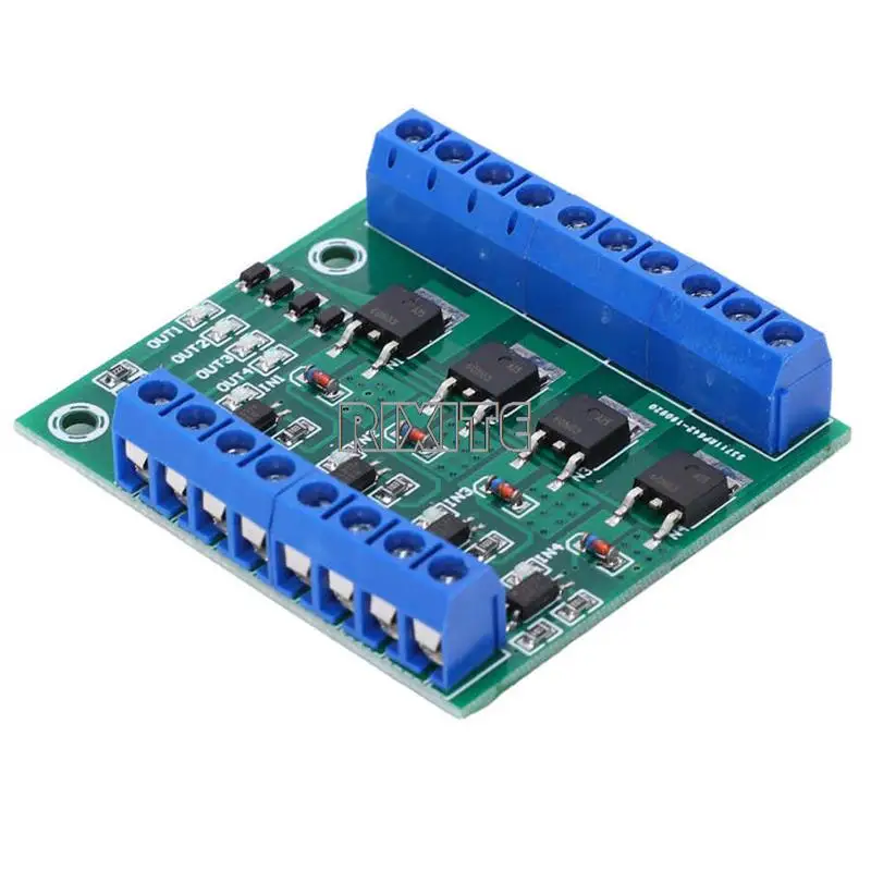 MOS FET 4 Channel Pulse Trigger Switch Controller Board PWM Optocoupler Opto-isolator Driver Board For Motor LED Light