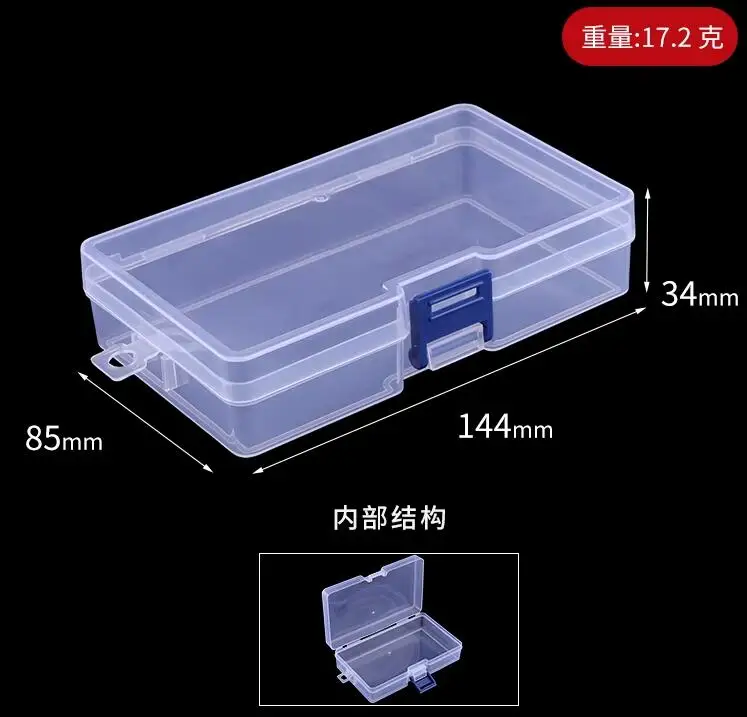 Transparent plastic box Screw storage box classification box jewelry necklace earrings with cover compon Electronic parts box