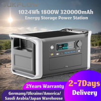 SUKFLOW Power Stations Portable 1800W Lifepo4 Battery for Camping Equipment, Solar Generator 1024Wh 320000mAh Portable Power Sup