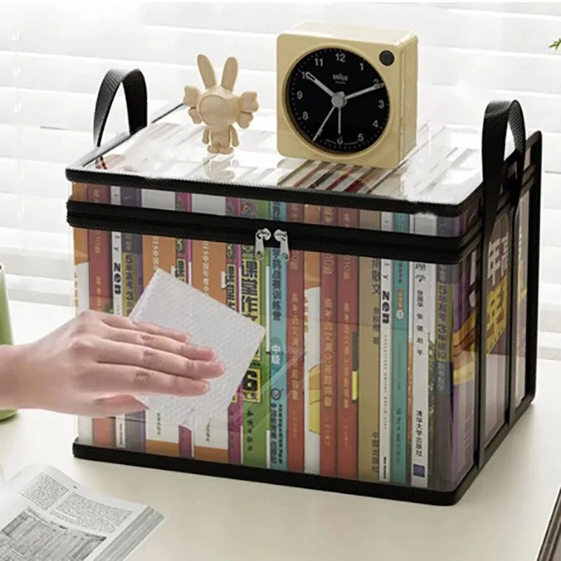 Clear PVC Storage Box  Flip-Top Lid View Window Multi-Use Organizer for Toys, Crafts &Supplies Durable Gift Container