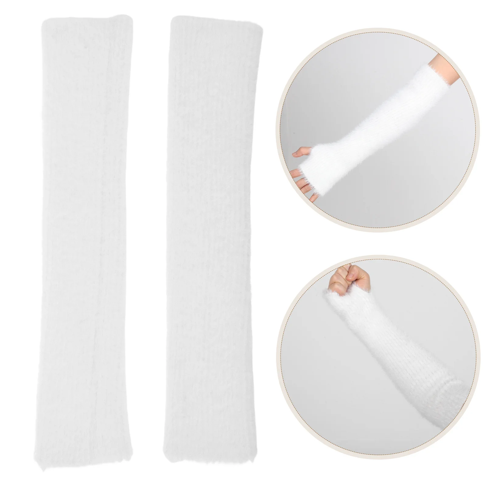 

1Pair Women Knit Arm Warmers Long Fingerless Sleeve Covers Overelbow Thermal Warm Outdoor Activity Warm Arm Sleeves for Women