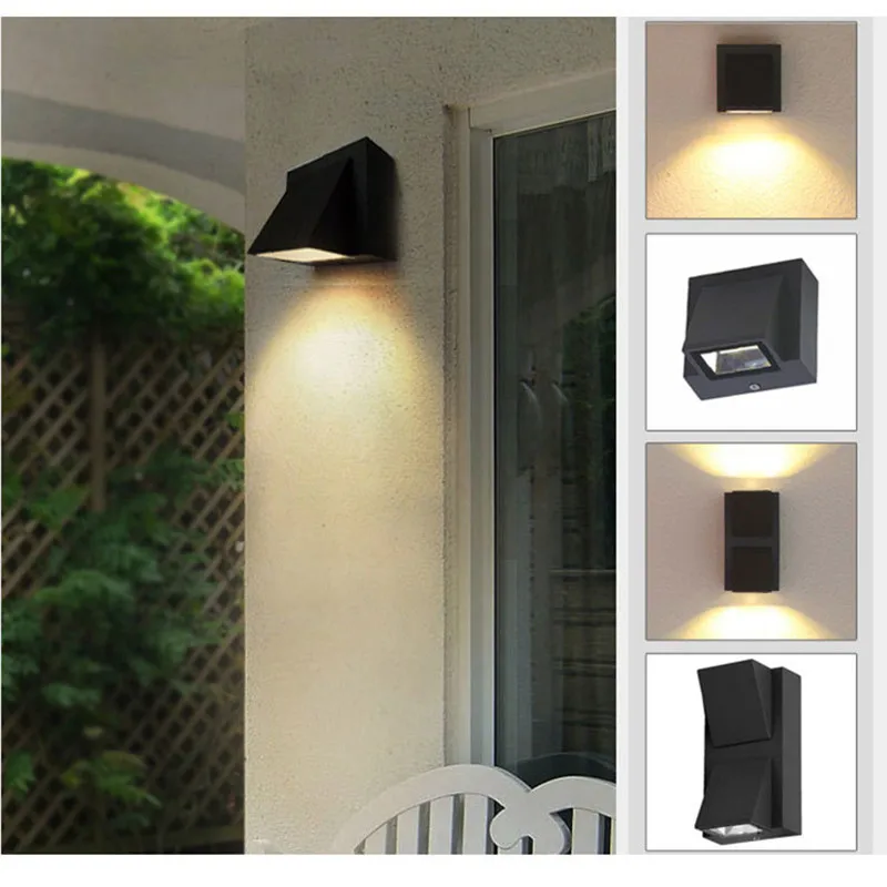 5W 10W Modern Simple Creative Outdoor Waterproof Wall Lamp LED Courtyard Lamps Gate Lamp Terrace Balcony Garden Wall Light
