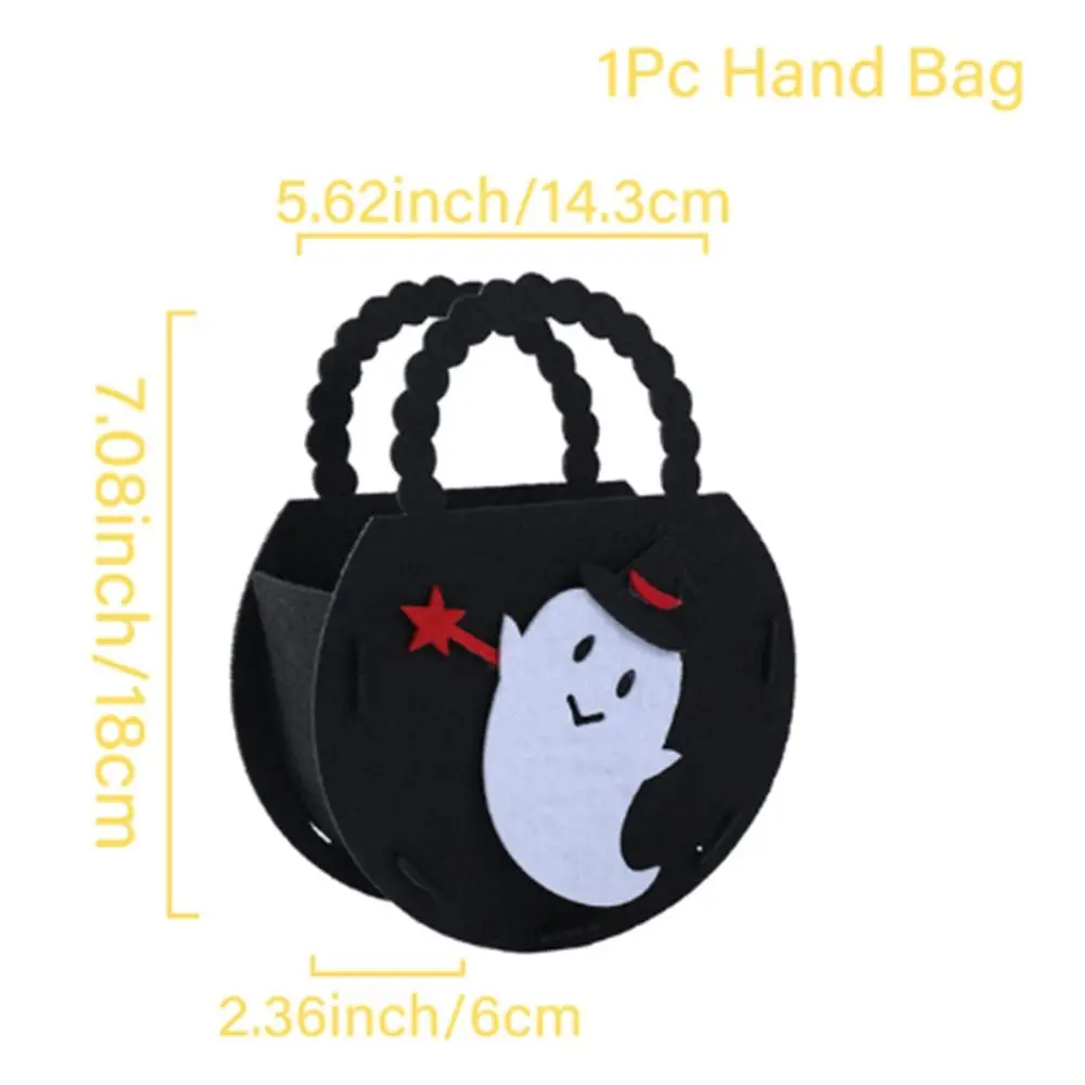 Borsa fantasma di Halloween in tessuto Non tessuto Cute Bat Pumpkin Bucket feltro panno the Witch Bat Candy Bag evento & Party