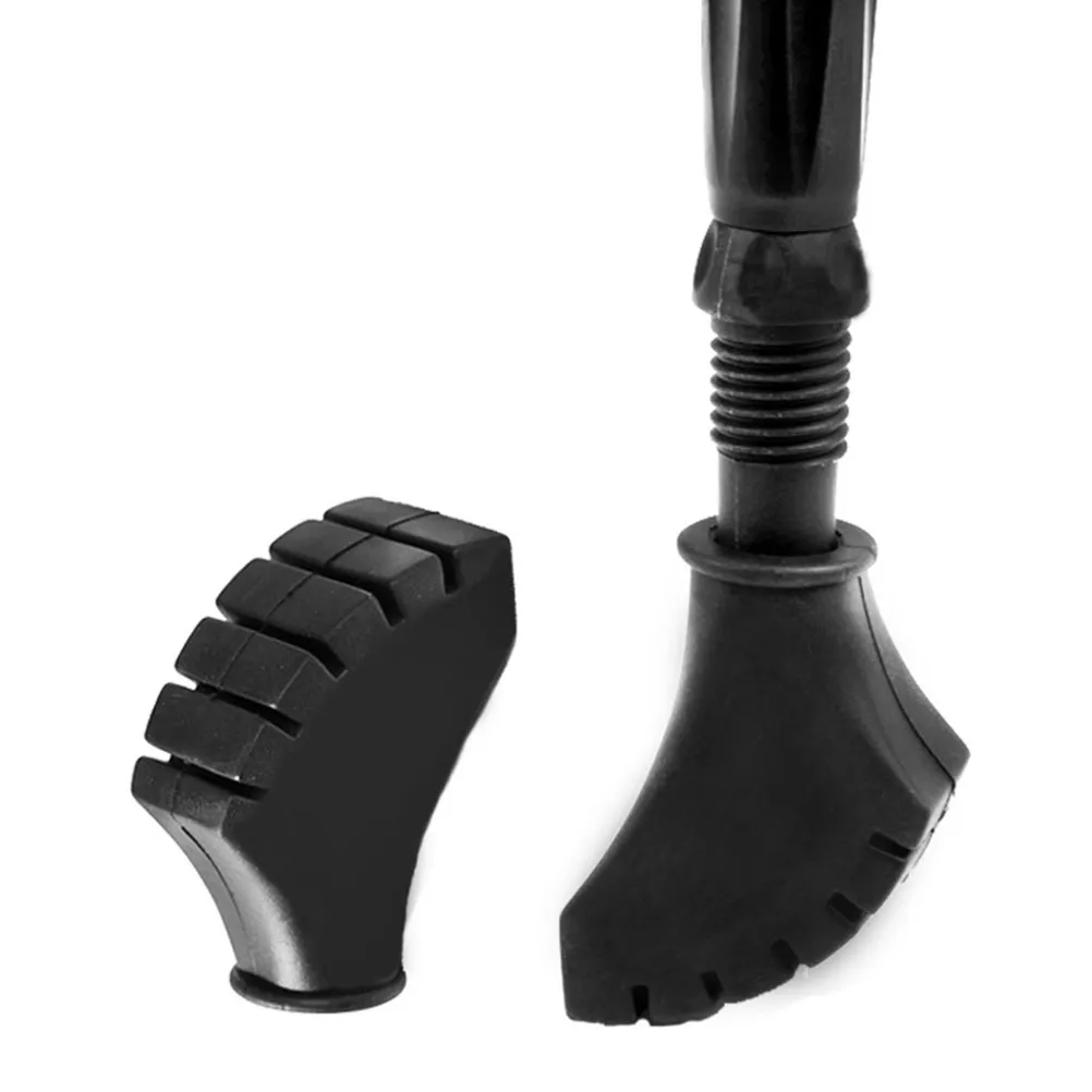 

3Pcs Shoe Shape Antiskid Rubber Trekking Pole Tips for Hiking Walking Sticks Stability Traction on Pavement Hard Surfaces Senior