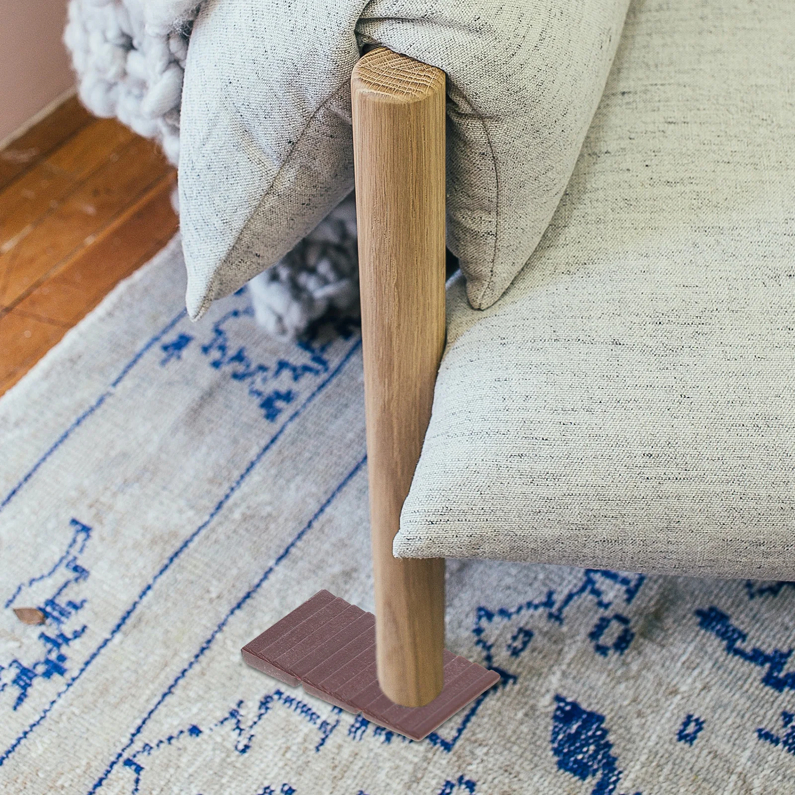 40 قطعة الحشوات التسوية البلاستيكية أقدام أثاث الحصير لتقوم بها بنفسك الإعداد وسادة أجزاء خفيفة الوزن مريحة حمل أقدام أثاث الحصير