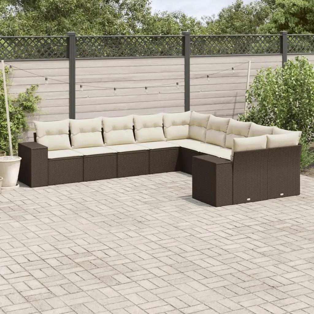 

Cozy Outdoor Brown Sofa Set Comfortable Garden Furniture Stylish Patio Seating Solution