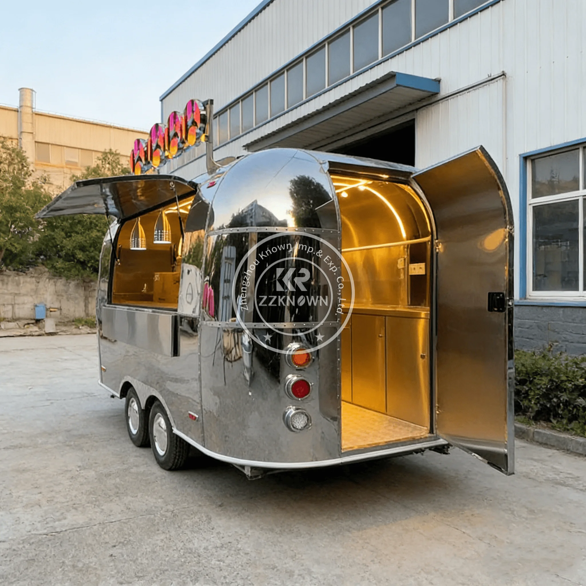 

CE DOT Licensed Food Trucks Mobile Snack Cafe Trailers Mobile BBQ Hot Dog Kiosk Kitchen Machine Food Trailers