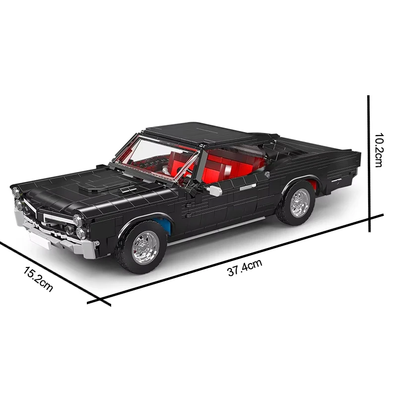 Tecnico MOC Muscle Car Mold King 10199 Blocchi da collezione Mattoni Fai da te Puzzle Giocattolo classico Regalo di Natale per adulti
