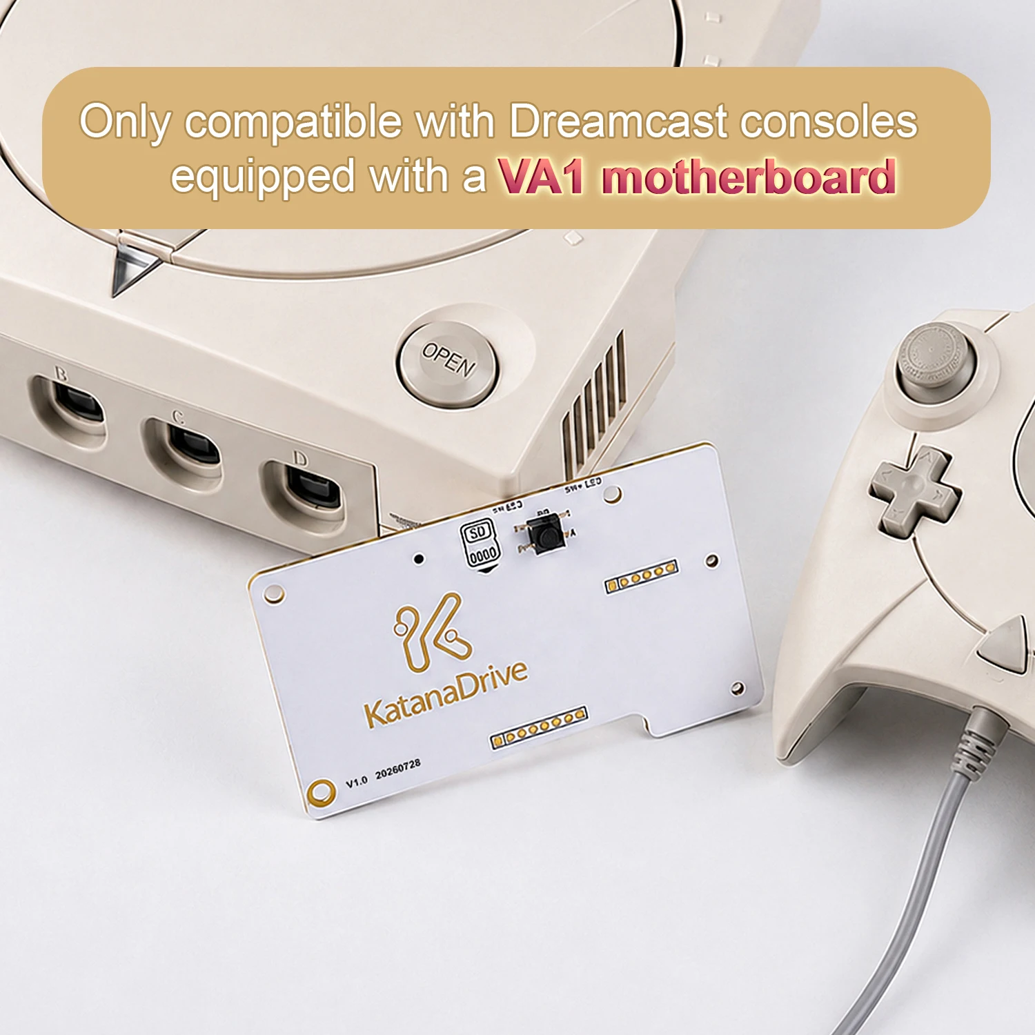 KatanaDrive Newest Ultimate Optical Drive Emulator For Sega Dreamcast with VA1 Board